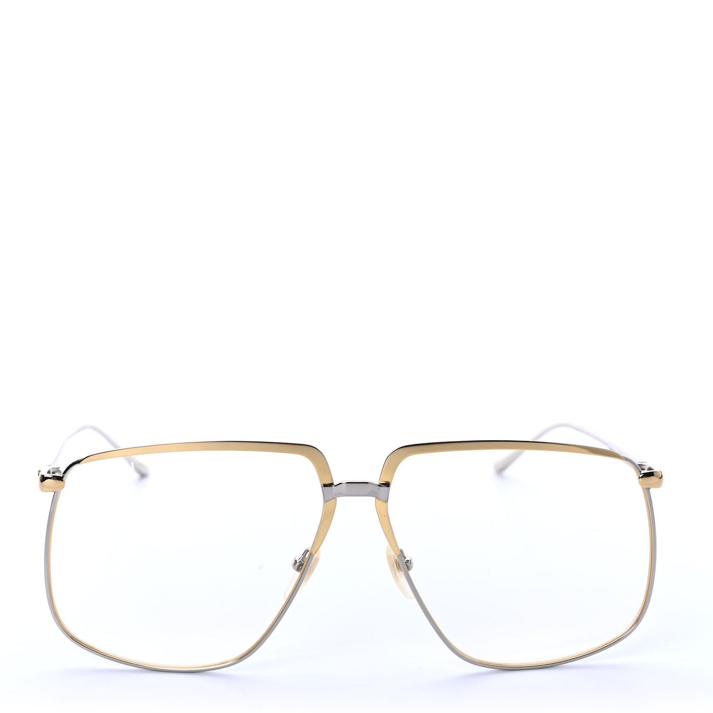 Metal Aviator Sunglasses GG0365S Silver Gold