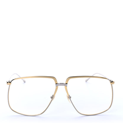 Gucci Metal Aviator Sunglasses GG0365S Silver Gold 2 of 8