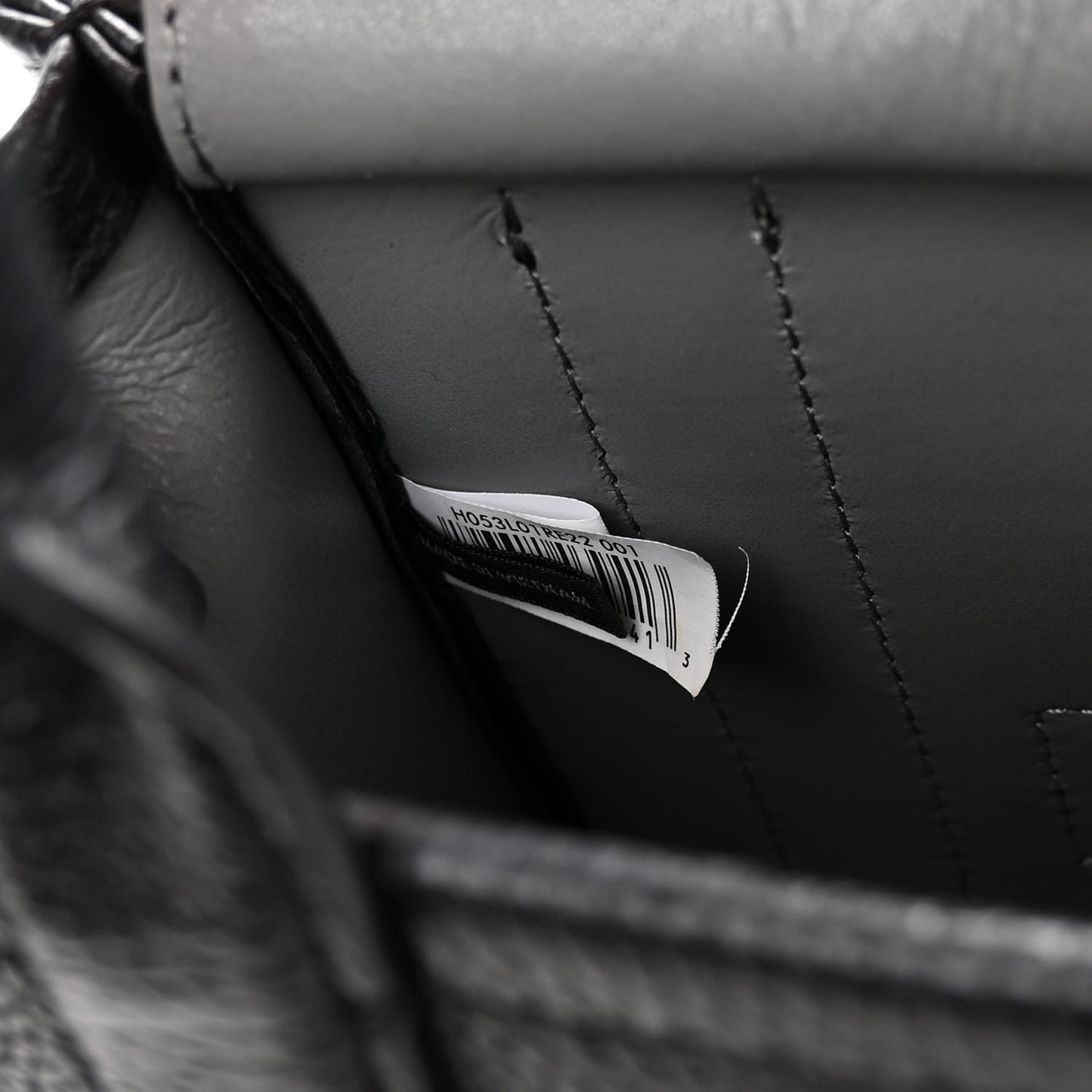 Grained Calfskin Micro The Tote Bag Black