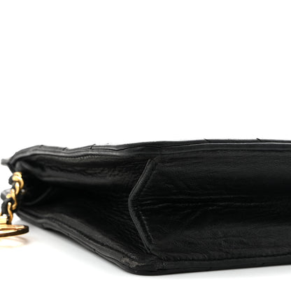 Chanel Lambskin Chevron Small Shoulder Bag Black 10 of 11