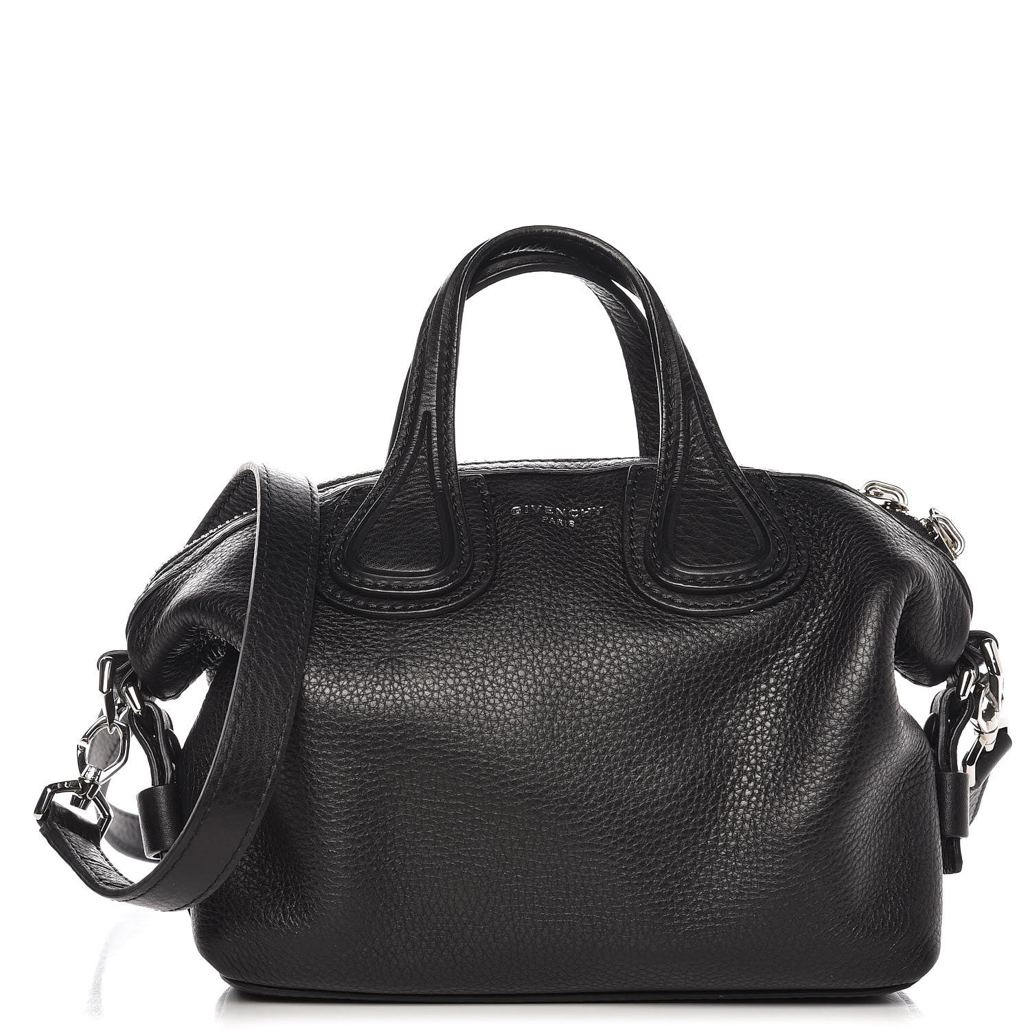 Givenchy Waxed Calfskin Micro Nightingale Black 1 of 9