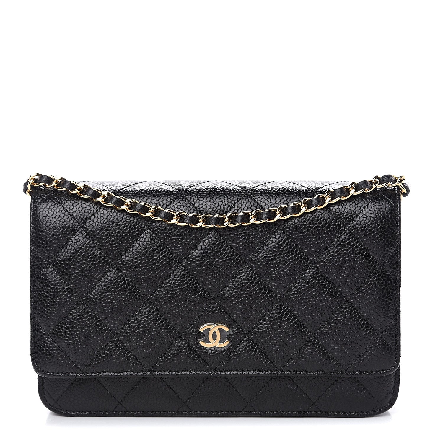 Chanel Caviar Quilted Wallet On Chain WOC Black 1 of 10