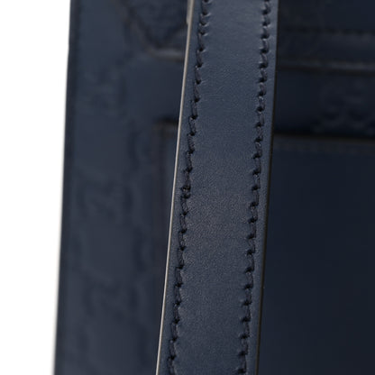 Gucci Guccissima Signature Small Padlock Top Handle Bag Blue Agata 19 of 19