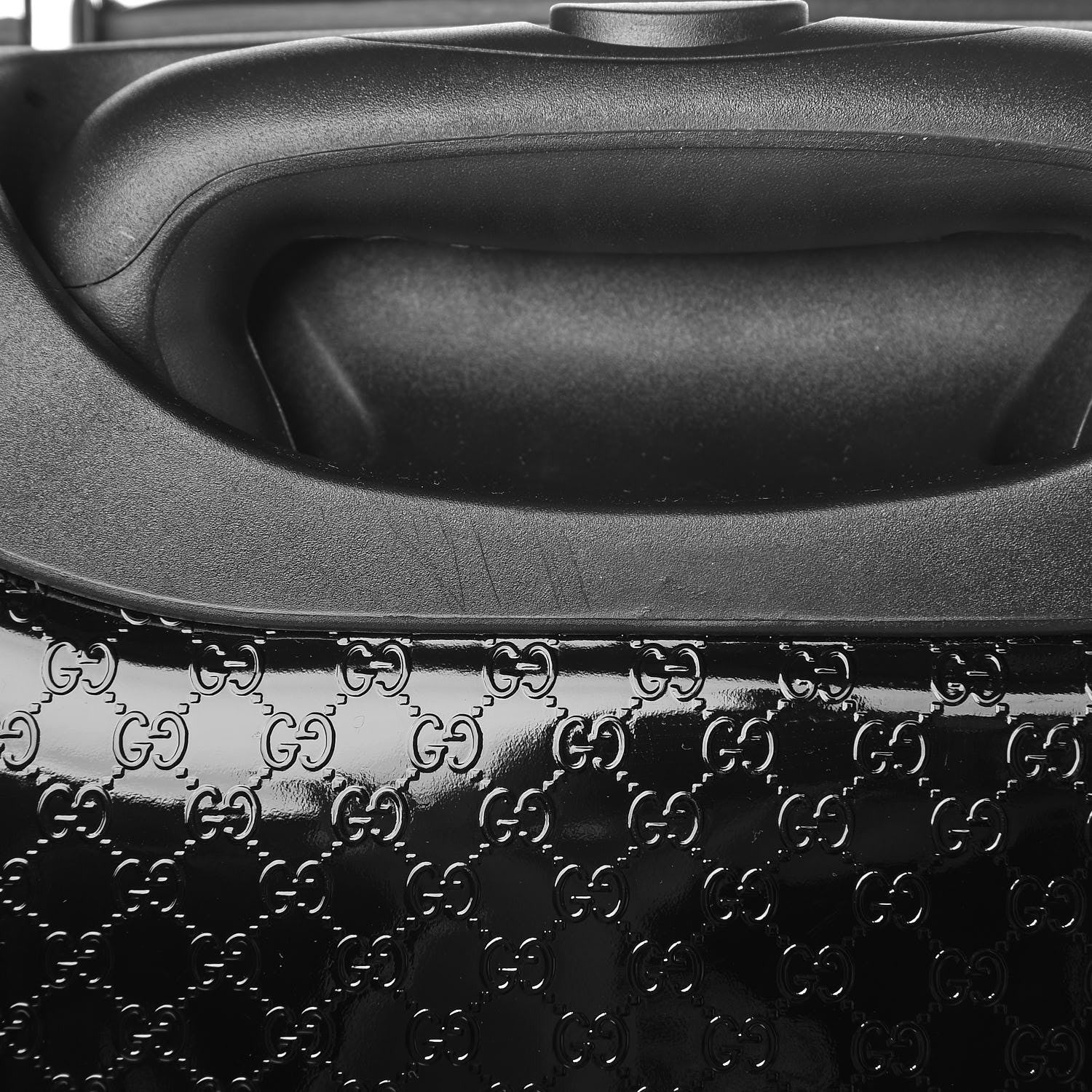 Gucci Patent Microguccissima Carry On Suitcase Black 10 of 12