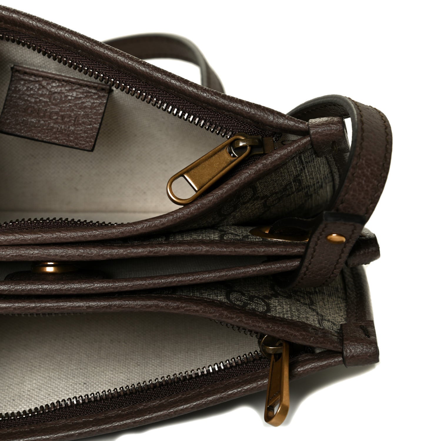 Gucci GG Supreme Monogram Web Ophidia Crossbody Beige New Acero 4 of 6
