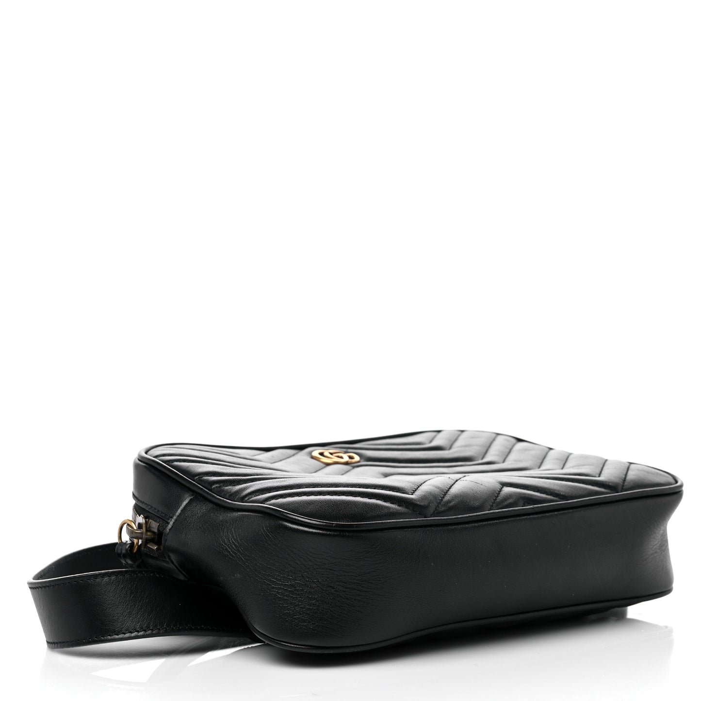 Calfskin Matelasse Mens GG Marmont Belt Bag 80 32 Black
