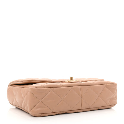 Chanel Lambskin Quilted Large CC Funky Town Flap Beige 4 of 10