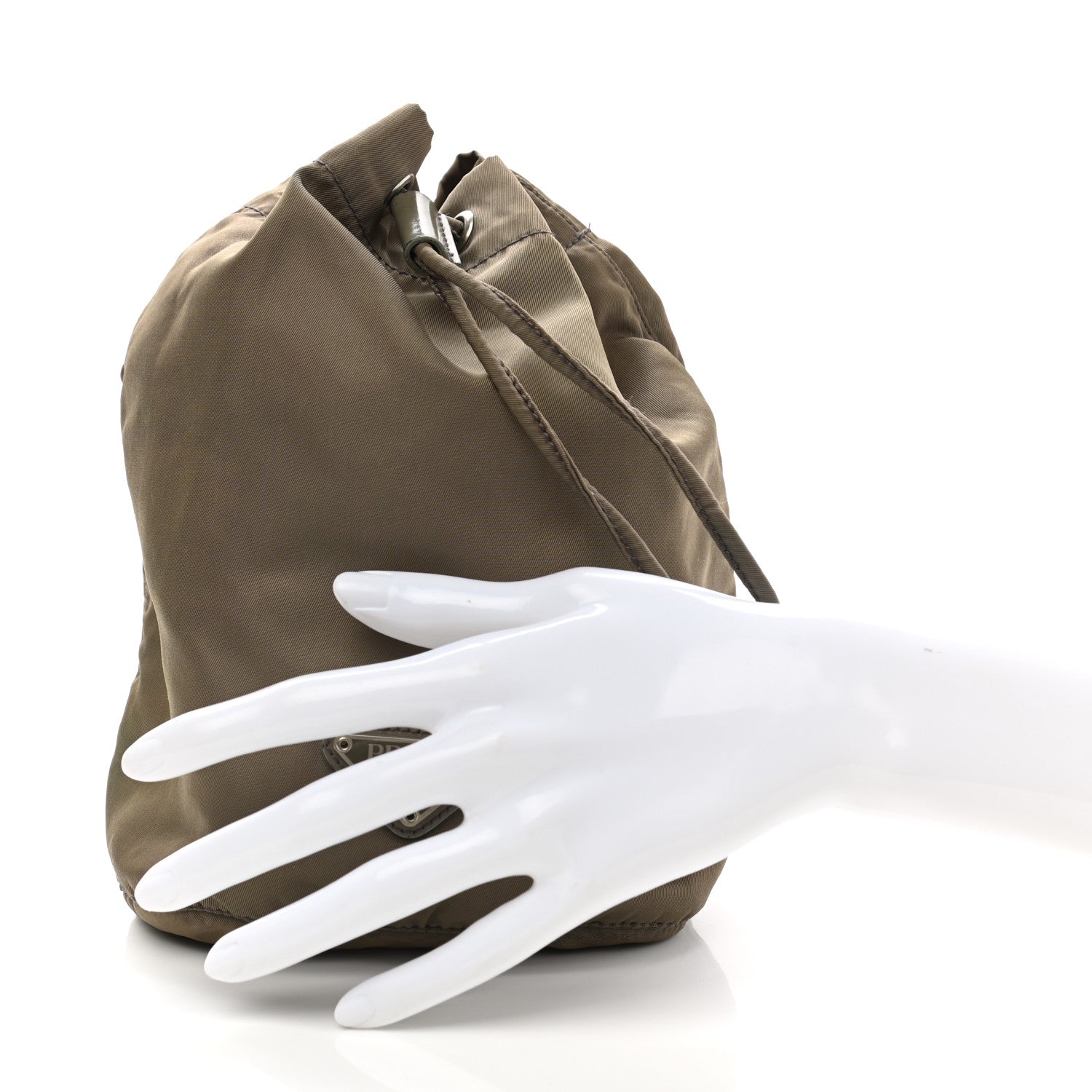 Prada Nylon Vela Drawstring Pouch Corinto 2 of 6