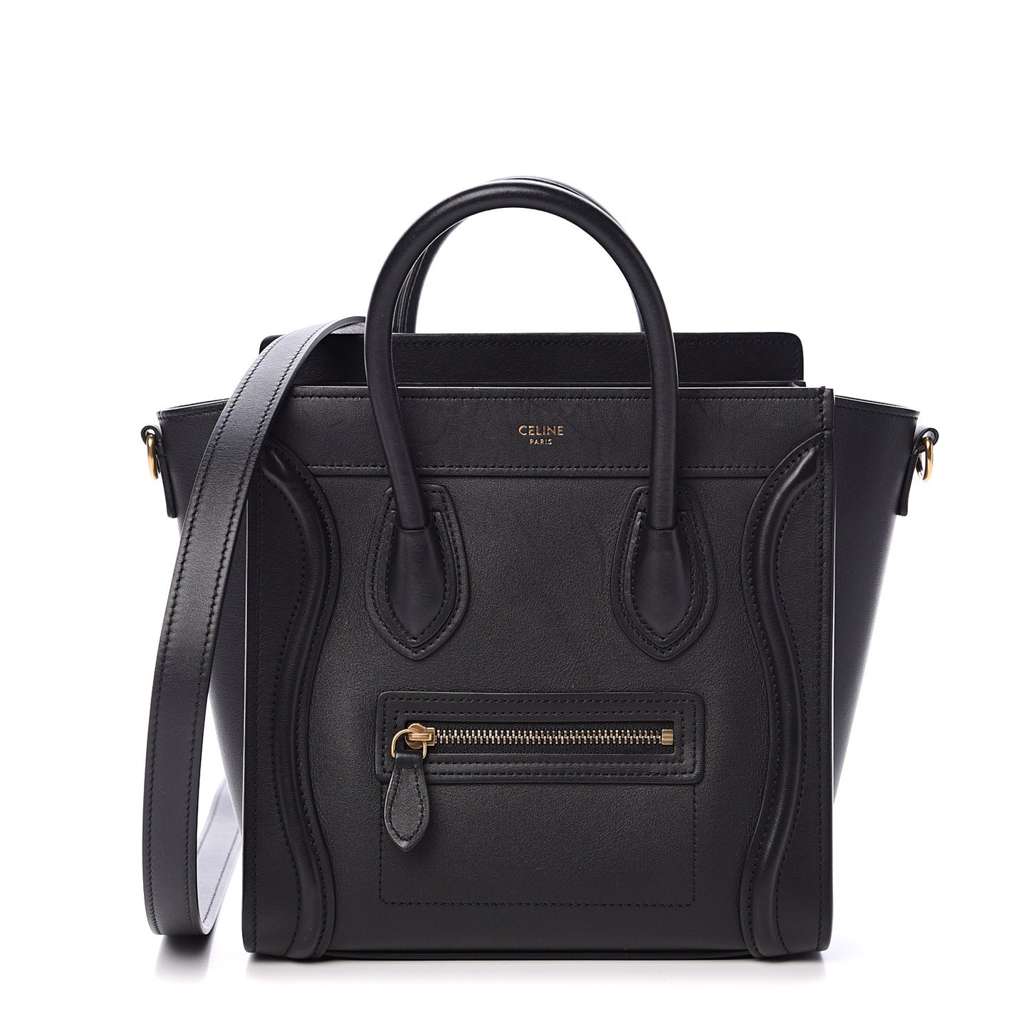 Smooth Calfskin Nano Luggage Black