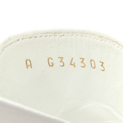 Chanel Lambskin CC Mules 38 White 8 of 11