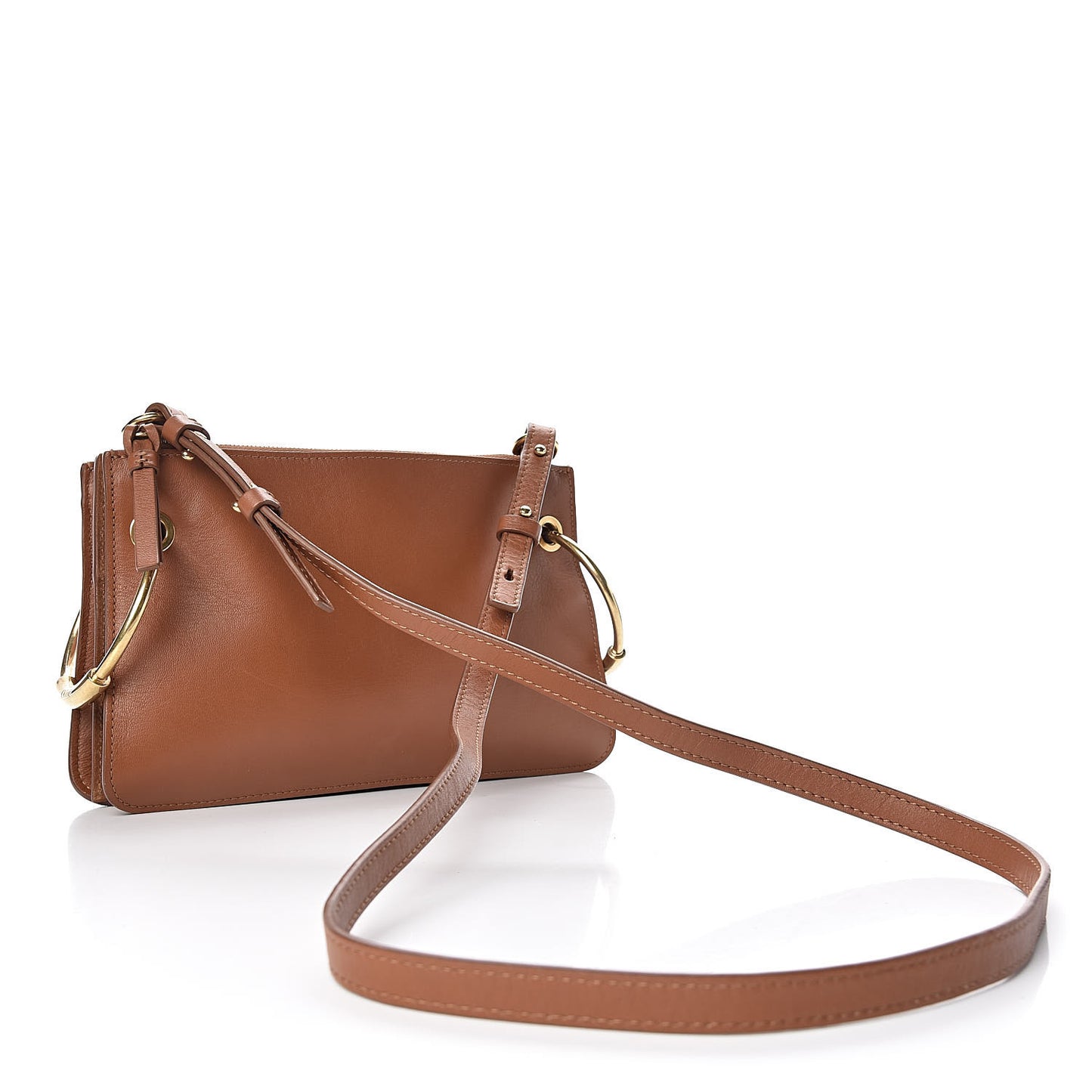 Calfskin Suede Mini Roy Bag Caramel