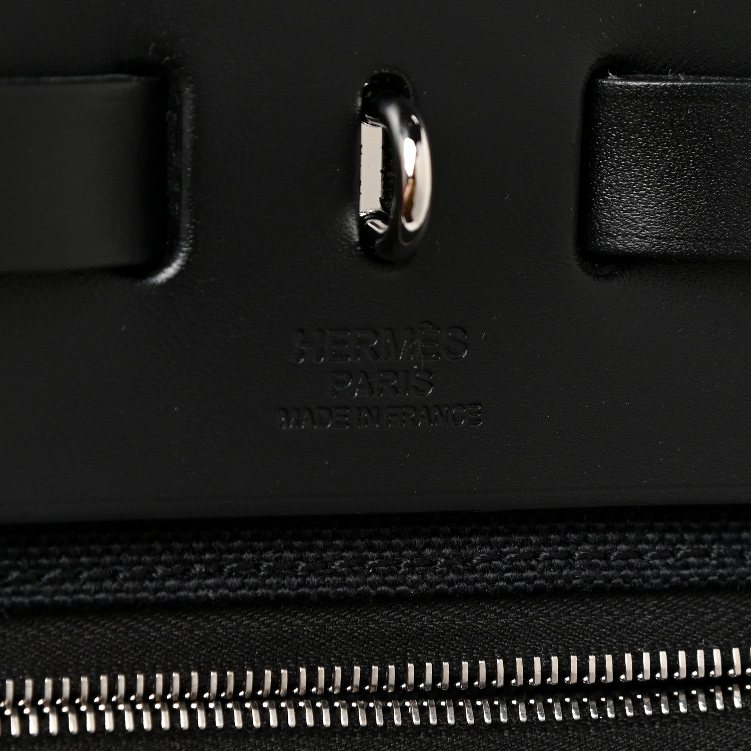 Hermes Military Toile Vache Hunter Herbag Zip PM 31 Black 7 of 11