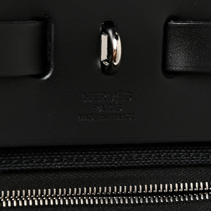 Hermes Military Toile Vache Hunter Herbag Zip PM 31 Black 7 of 11