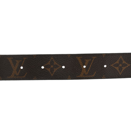 Louis Vuitton Calfskin Monogram 30mm LV Initiales Reversible Belt 85 34 Black 3 of 7