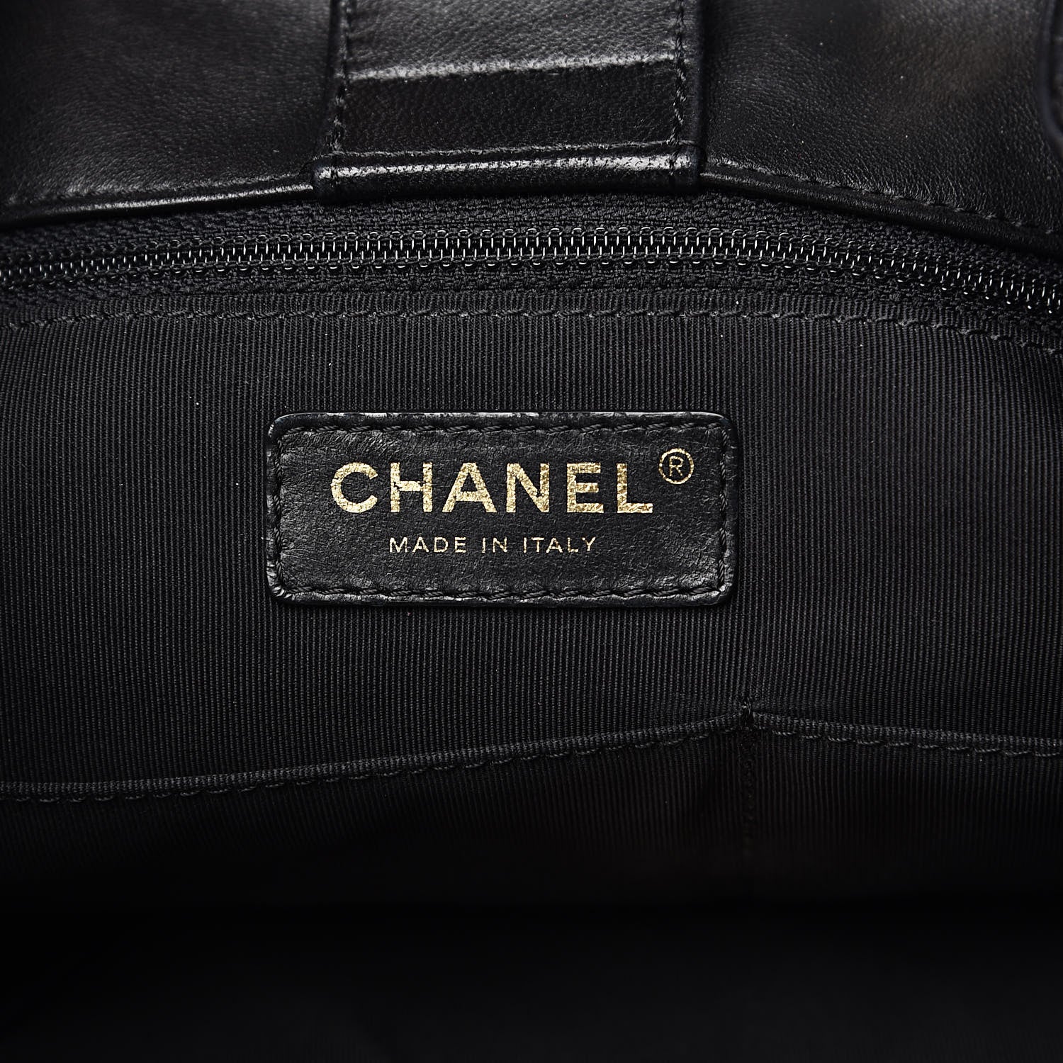 Chanel Lambskin Quilted Large Drawstring Bag Black 6 of 15