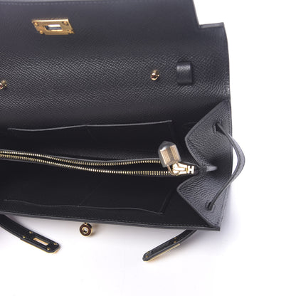 Hermes Epsom Kelly Wallet To Go Black 4 of 10