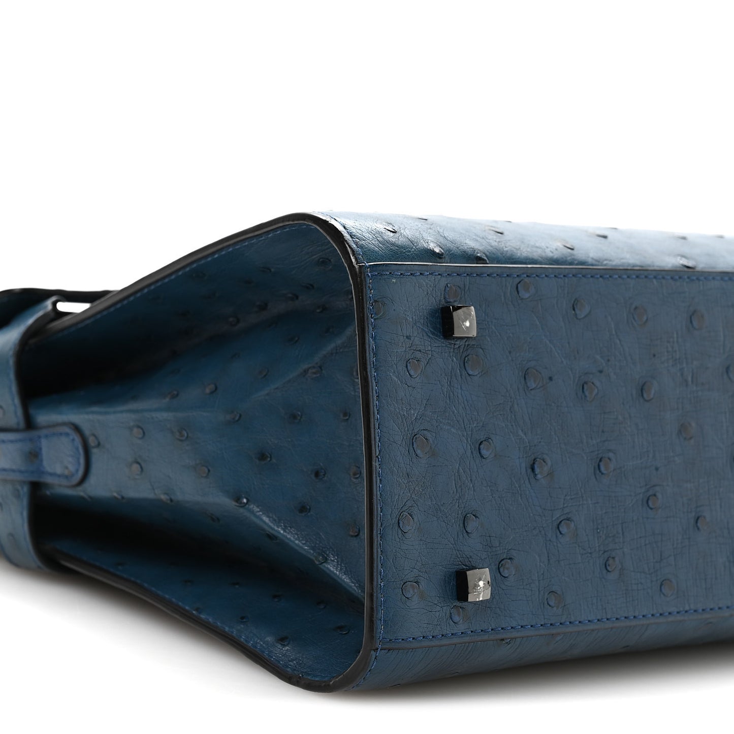 Ostrich GM Tempete Satchel Bleu De Presse