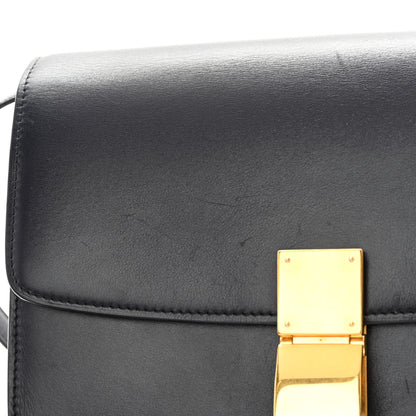 Celine Box Calfskin Medium Classic Box Flap Bag Navy 16 of 17