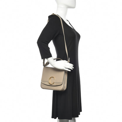 Chloe Calfskin Small C Double Carry Motty Grey 2 of 10
