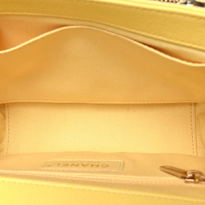 Chanel Caviar Quilted Small Business Affinity Flap Yellow 7 of 11