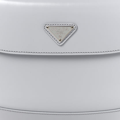 Prada Spazzolato Cleo Flap Shoulder Bag Fiordaliso 8 of 10