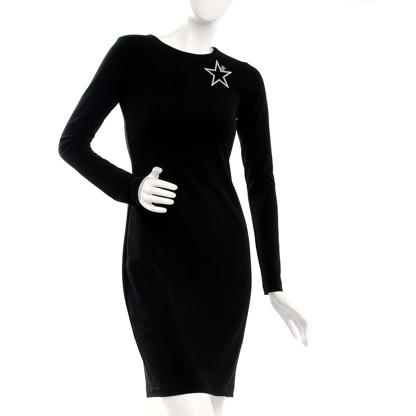 Ruthenium Crystal Star CC Brooch