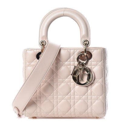 Christian Dior Lambskin Cannage Small Lucky Badges My Lady Dior Pink 1 of 16