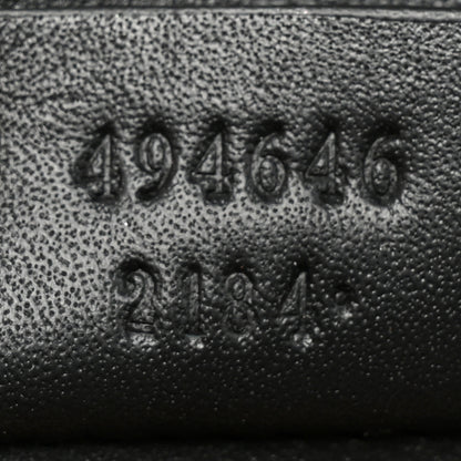 Gucci Calfskin Super Mini Sylvie Chain Shoulder Bag Black 6 of 9