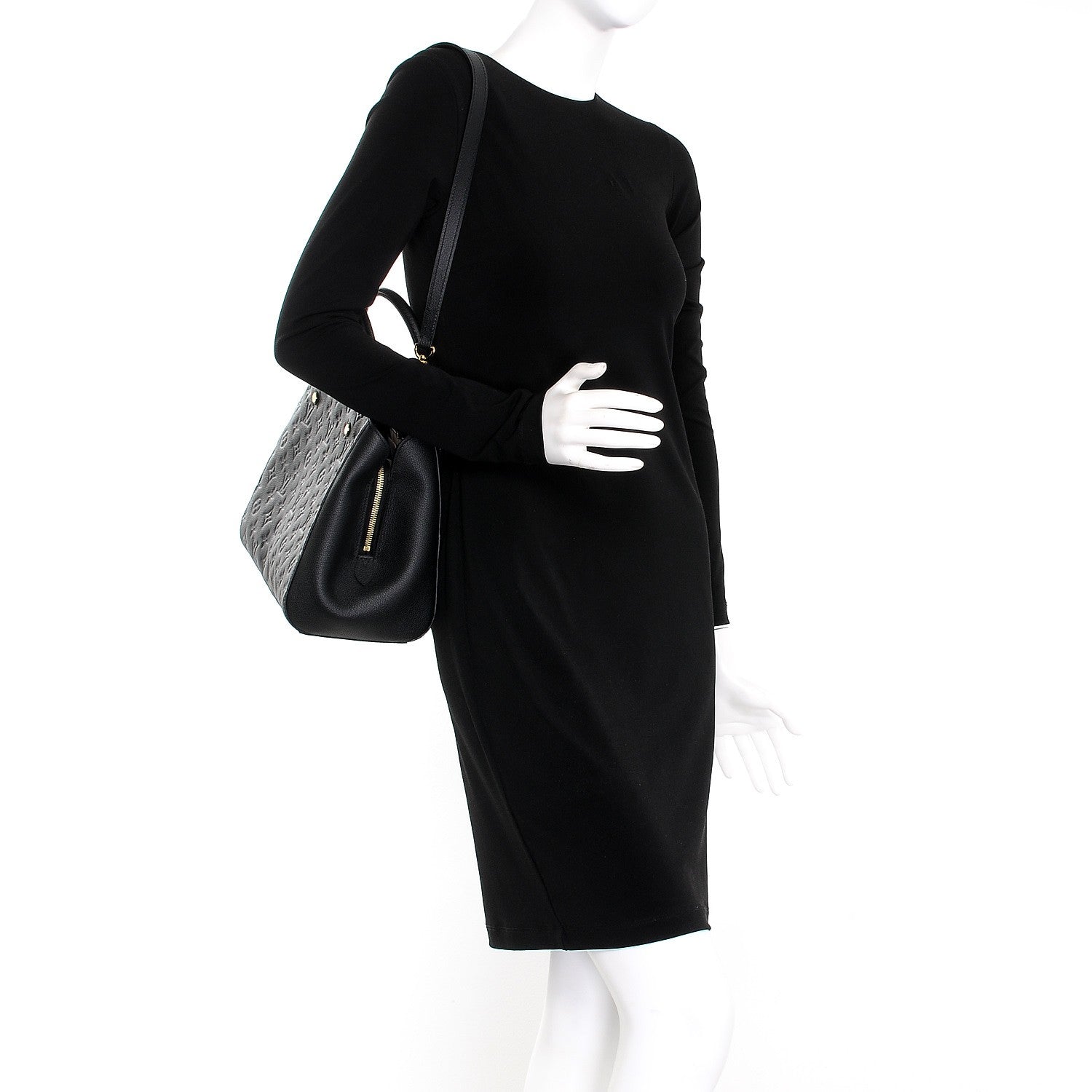 Louis Vuitton Empreinte Montaigne MM Black 2 of 7