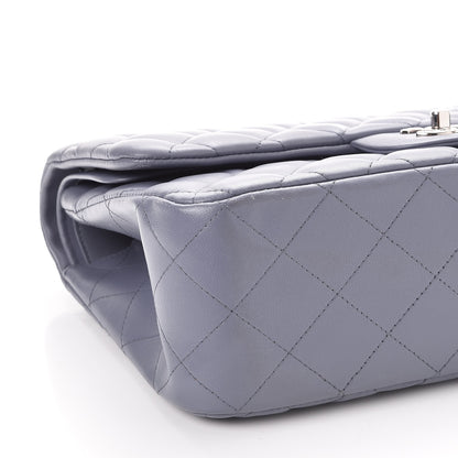 Chanel Lambskin Quilted Jumbo Double Flap Light Purple 11 of 15
