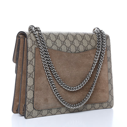 Gucci GG Supreme Monogram Medium Dionysus Shoulder Bag Taupe 3 of 13