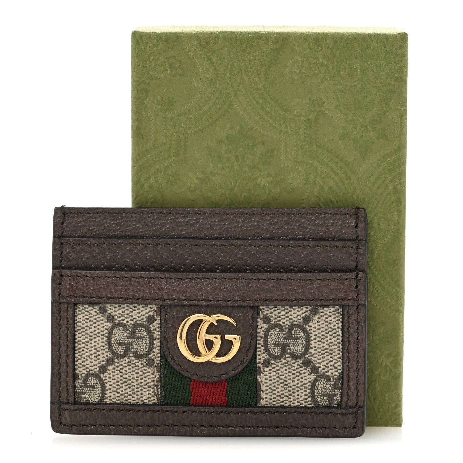 Gucci GG Supreme Monogram Ophidia Card Holder Brown 7 of 7
