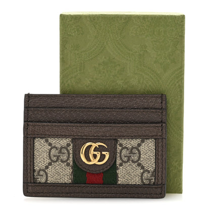 Gucci GG Supreme Monogram Ophidia Card Holder Brown 7 of 7