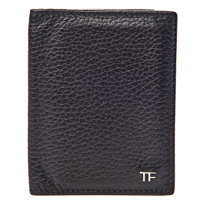 Tom Ford Grained Calfskin Bi-Fold Card Holder Black 1 of 6