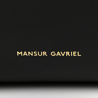 Mansur Gavriel Calfskin Mini Bucket Bag Black Flamma 6 of 9