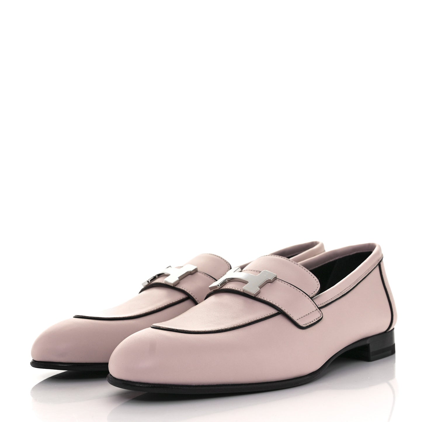 Calfskin Womens Paris Loafers 37 Rose Petale