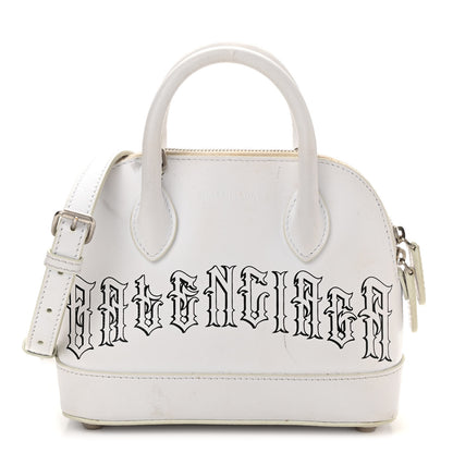 Balenciaga Calfskin Gothic Logo XXS Ville Top Handle Bag White 1 of 13