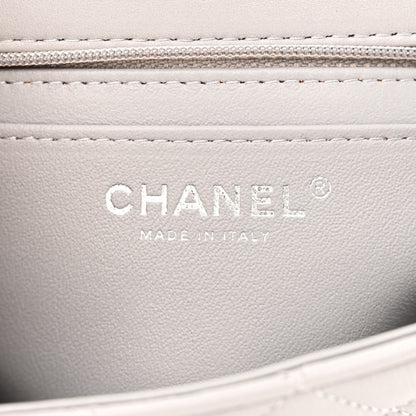 Chanel Lambskin Quilted Mini Rectangular Flap Grey 6 of 10