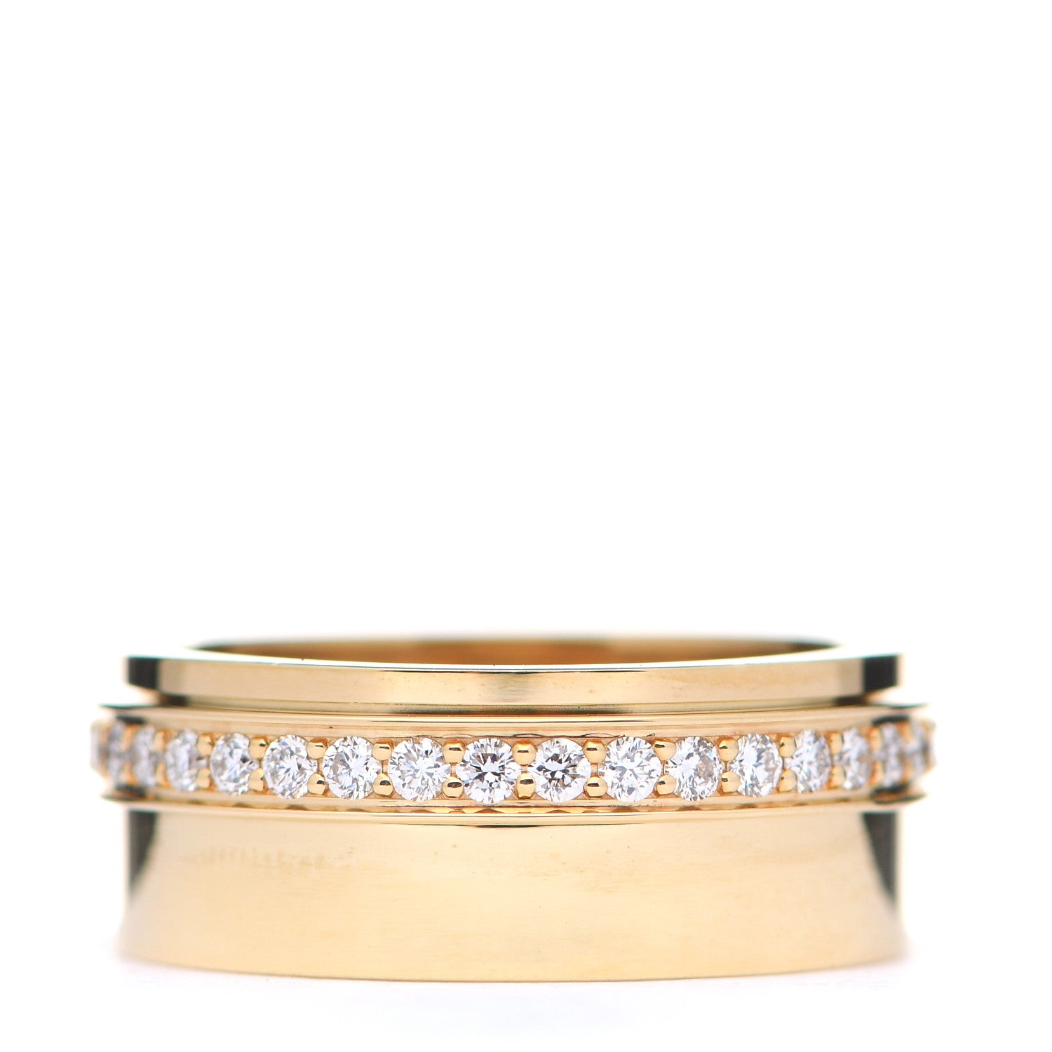 Piaget 18K Yellow Gold Diamond Possession One Row Ring 55 7.25 1 of 5