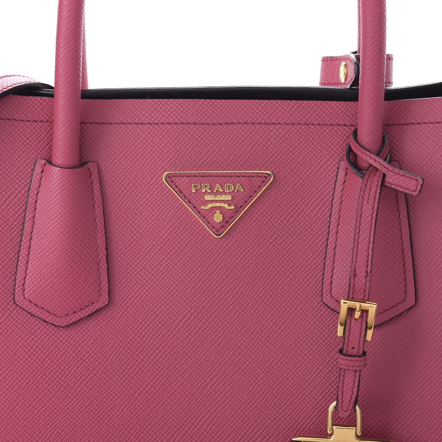 Saffiano Cuir Medium Double Bag Peonia