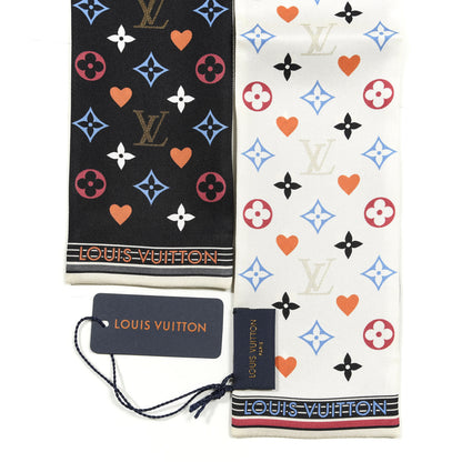 Louis Vuitton Silk Game On Bandeau Black White 2 of 3