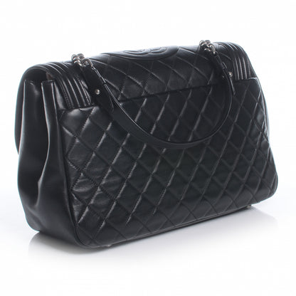 Chanel Lambskin Quilted Large Antik Boy Flap Black 3 of 6