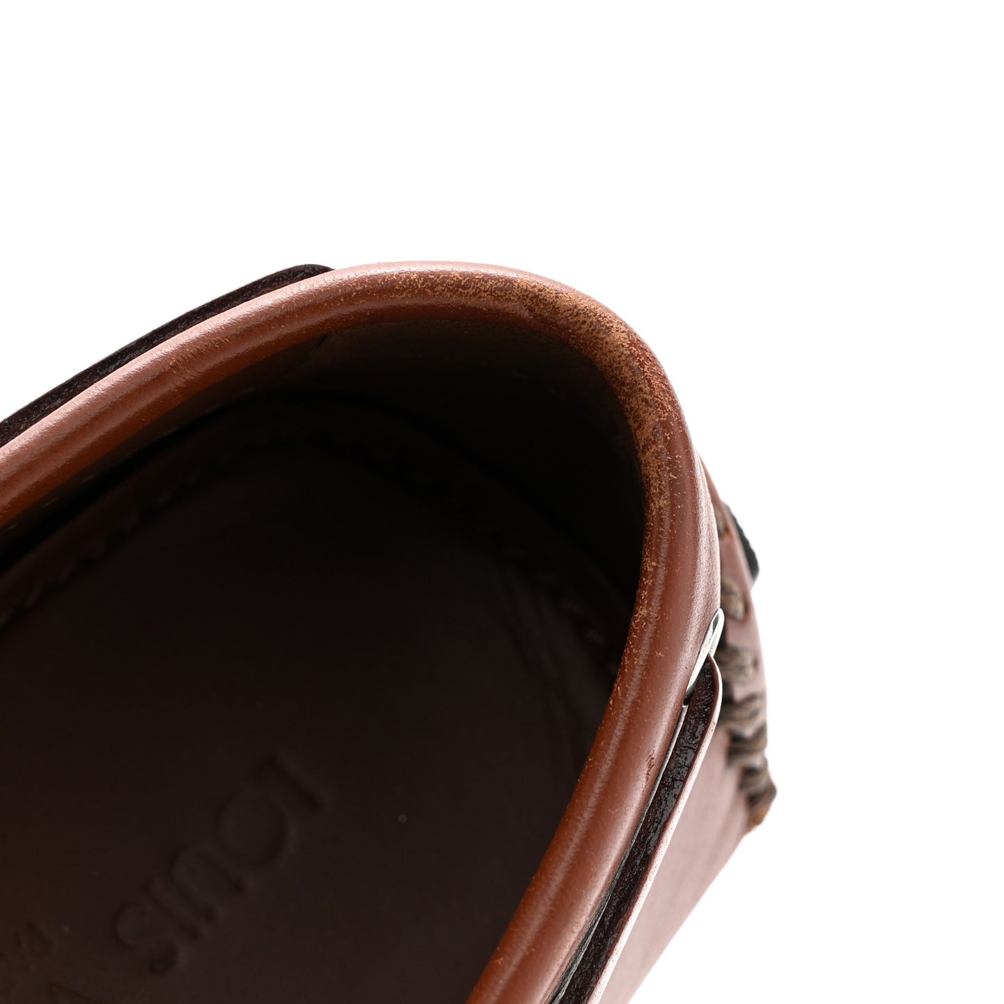 Calfskin Mens Arizona Car Shoe Moccasin Loafers 8 Brown
