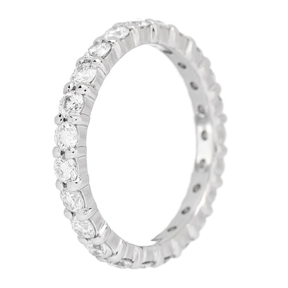 Parker & West by FASHIONPHILE Platinum Diamond 1.00ct Full Eternity Band Ring 47 4.25 5 of 8