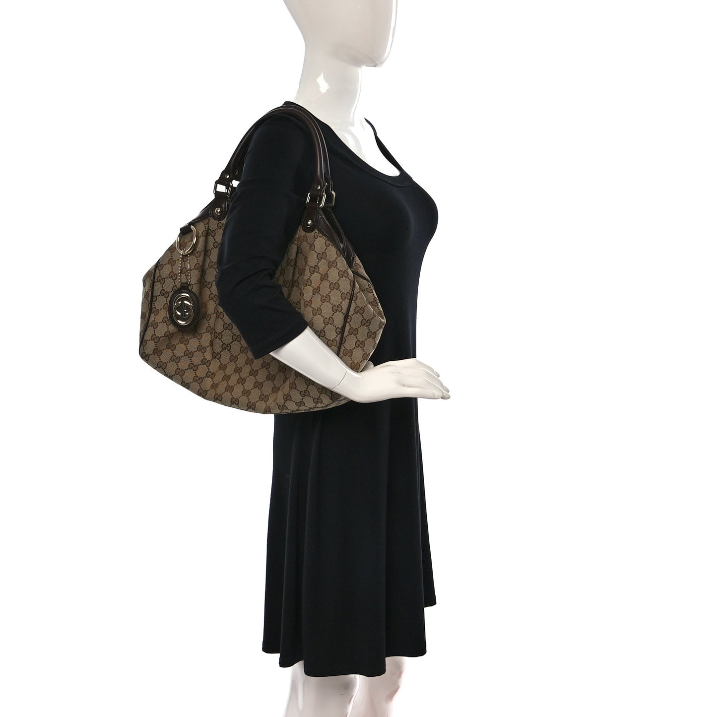 Monogram Medium Sukey Tote Dark Brown