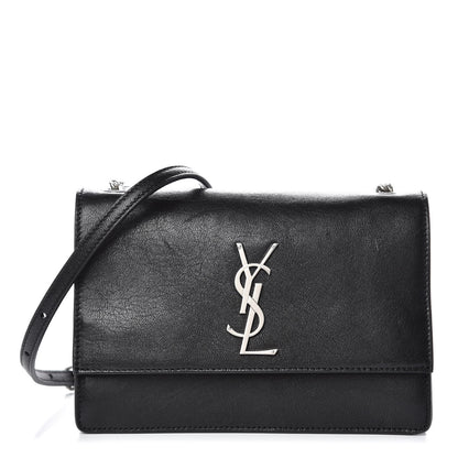 Saint Laurent Calfskin Small Monogram Sunset Black 1 of 8