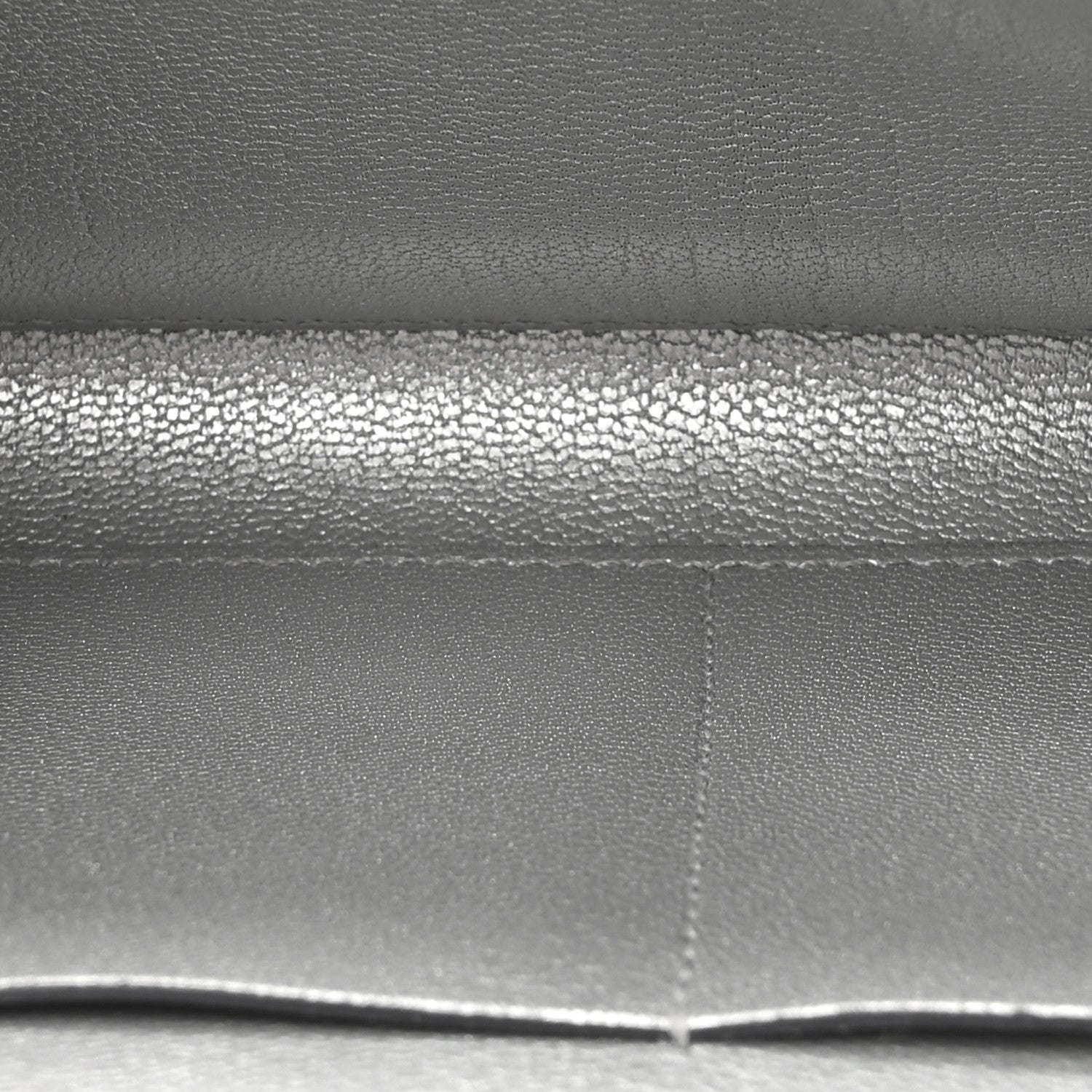 Hermes Metallic Chevre Chamkilight Kelly Wallet To Go Argent 6 of 11