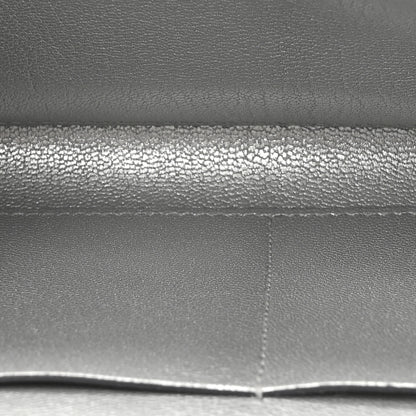 Hermes Metallic Chevre Chamkilight Kelly Wallet To Go Argent 6 of 11