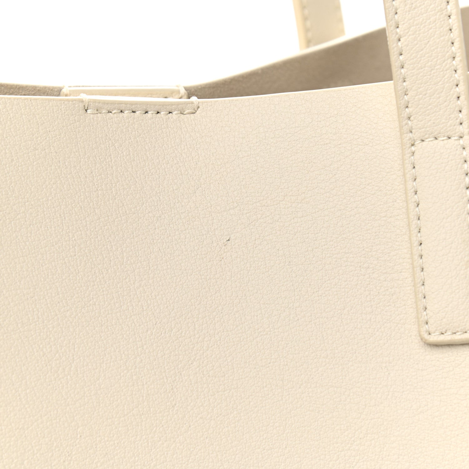 Saint Laurent Calfskin Large Shopping Tote Porcellana 12 of 12