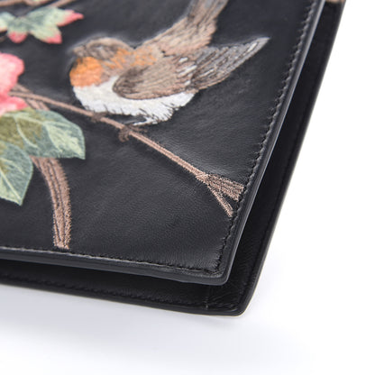 Alexander McQueen Calfskin Embroidered Knuckle Clutch Black Multi 9 of 11